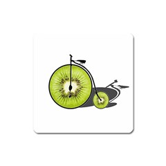 Kiwi Bicycle  Square Magnet by Valentinaart