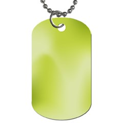 Green Soft Springtime Gradient Dog Tag (two Sides) by designworld65