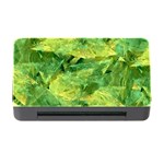 Green Springtime Leafs Memory Card Reader with CF Front