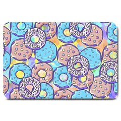 Donuts Pattern Large Doormat  by ValentinaDesign