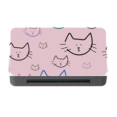Cat Pattern Face Smile Cute Animals Beauty Memory Card Reader With Cf by Mariart
