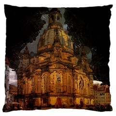 Dresden Frauenkirche Church Saxony Large Cushion Case (two Sides) by Nexatart
