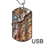 Baroque Church Collegiate Church Dog Tag USB Flash (Two Sides) Back