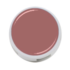 Blush Gold Coppery Pink Solid Color 4-port Usb Hub (one Side) by PodArtist