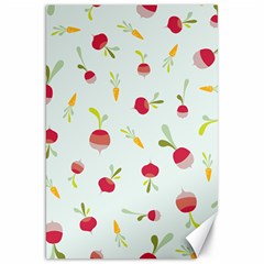 Root Vegetables Pattern Carrots Canvas 20  X 30   by Mariart