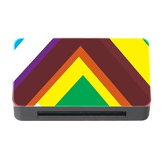 Triangle Chevron Rainbow Web Geeks Memory Card Reader With Cf by Mariart