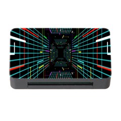 Seamless 3d Animation Digital Futuristic Tunnel Path Color Changing Geometric Electrical Line Zoomin Memory Card Reader With Cf by Mariart