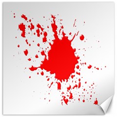 Red Blood Splatter Canvas 12  X 12   by Mariart