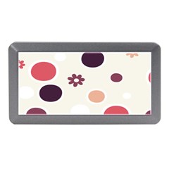 Polka Dots Flower Floral Rainbow Memory Card Reader (mini) by Mariart
