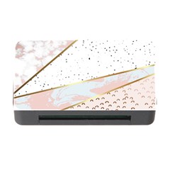 Collage,white Marble,gold,silver,black,white,hand Drawn, Modern,trendy,contemporary,pattern Memory Card Reader With Cf by NouveauDesign