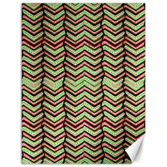 Zig Zag Multicolored Ethnic Pattern Canvas 12  X 16   by dflcprintsclothing