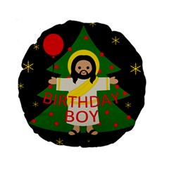 Jesus - Christmas Standard 15  Premium Round Cushions by Valentinaart
