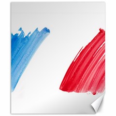 France Flag, Banner Watercolor Painting Art Canvas 8  X 10  by picsaspassion