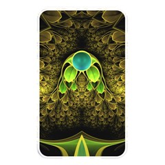 Beautiful Gold And Green Fractal Peacock Feathers Memory Card Reader by jayaprime