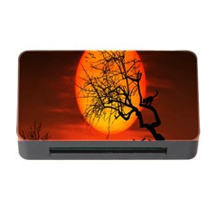 Helloween Midnight Graveyard Silhouette Memory Card Reader With Cf by Mariart
