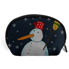 Snowman Accessory Pouches (large)  by Valentinaart
