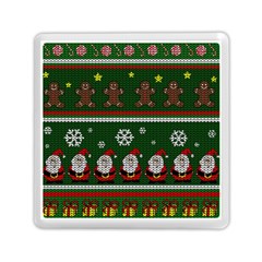 Ugly Christmas Sweater Memory Card Reader (square)  by Valentinaart