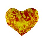 Pattern Standard 16  Premium Flano Heart Shape Cushions Back