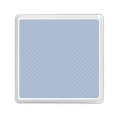 Powder Blue Stitched And Quilted Pattern Memory Card Reader (square)  by PodArtist
