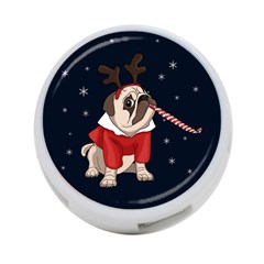 Pug Xmas 4-port Usb Hub (two Sides)  by Valentinaart