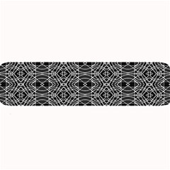 Black And White Ethnic Pattern Large Bar Mats