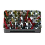 Christmas Cross Stitch Background Memory Card Reader with CF Front