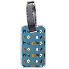 Halloween Cats Pumpkin Pattern Bat Luggage Tags (two Sides) by Celenk