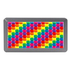 Rainbow 3d Cubes Red Orange Memory Card Reader (mini) by Celenk