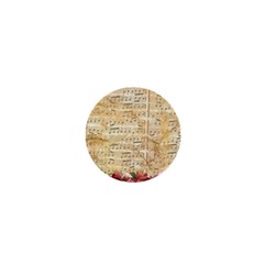 Background Old Parchment Musical 1  Mini Buttons by Celenk
