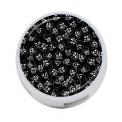 A Lot Of Skulls Black 4-port Usb Hub (two Sides)  by jumpercat