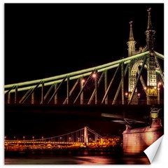 Budapest Hungary Liberty Bridge Canvas 20  X 20  