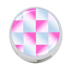 Gradient Blue Pink Geometric 4-port Usb Hub (one Side) by BangZart