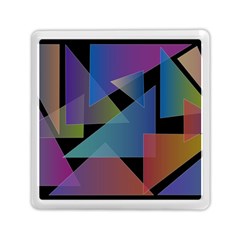 Triangle Gradient Abstract Geometry Memory Card Reader (square)  by BangZart