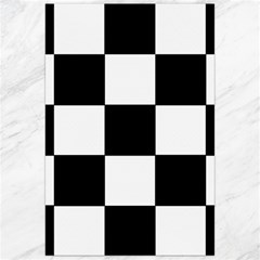 Grid Domino Bank And Black Canvas 24  X 36  by BangZart
