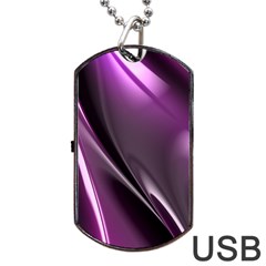 Fractal Mathematics Abstract Dog Tag Usb Flash (one Side) by Celenk