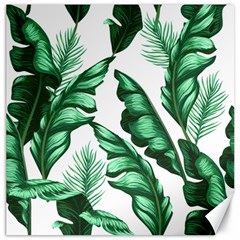 Banana Leaves And Fruit Isolated With Four Pattern Canvas 12  X 12   by Celenk