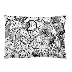 Time Clock Watches Time Of Pillow Case (two Sides) by Celenk