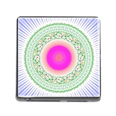 Flower Abstract Floral Memory Card Reader (square) by Celenk