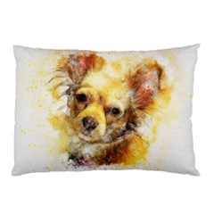 Dog Animal Art Abstract Watercolor Pillow Case (two Sides) by Celenk