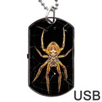 Nsect Macro Spider Colombia Dog Tag USB Flash (Two Sides) Back
