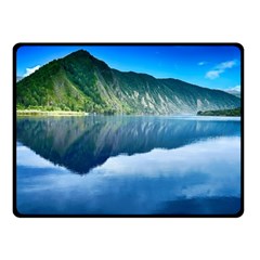Mountain Water Landscape Nature Fleece Blanket (small) by Celenk