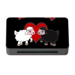 Valentines Day - Sheep  Memory Card Reader With Cf by Valentinaart