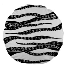 Hand Made Tentacle Large 18  Premium Flano Round Cushions by jumpercat