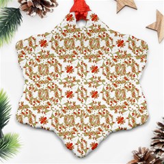 Colorful Modern Pattern Snowflake Ornament (two Sides) by dflcprints