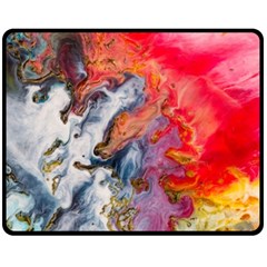 Art Abstract Macro Fleece Blanket (medium)  by Nexatart