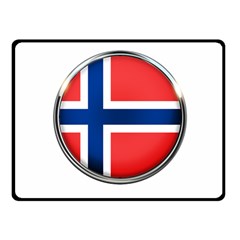 Norway Country Nation Blue Symbol Double Sided Fleece Blanket (small)  by Nexatart