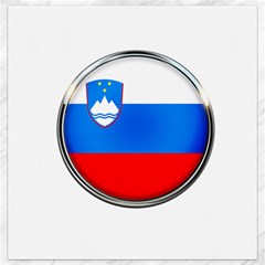 Slovenia Flag Mountains Country Canvas 12  X 12   by Nexatart