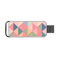 Background Geometric Triangle Portable Usb Flash (two Sides) by Nexatart