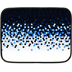 Flat Tech Camouflage Reverse Blue Double Sided Fleece Blanket (mini)  by jumpercat
