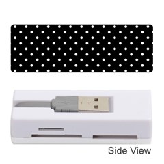 Black Polka Dots Memory Card Reader (stick)  by jumpercat